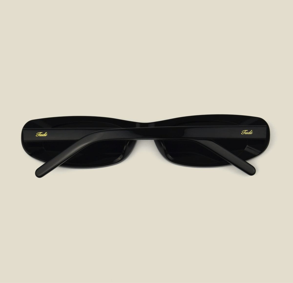 TUDI Kai Black eyewear, rear view