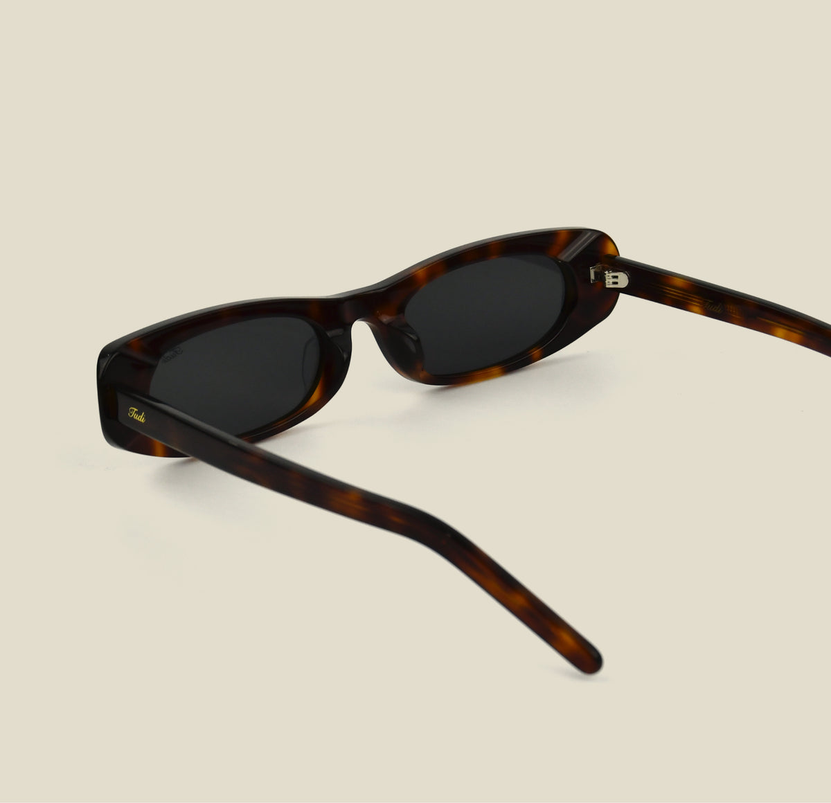 TUDI Kai Havana eyewear, rear view