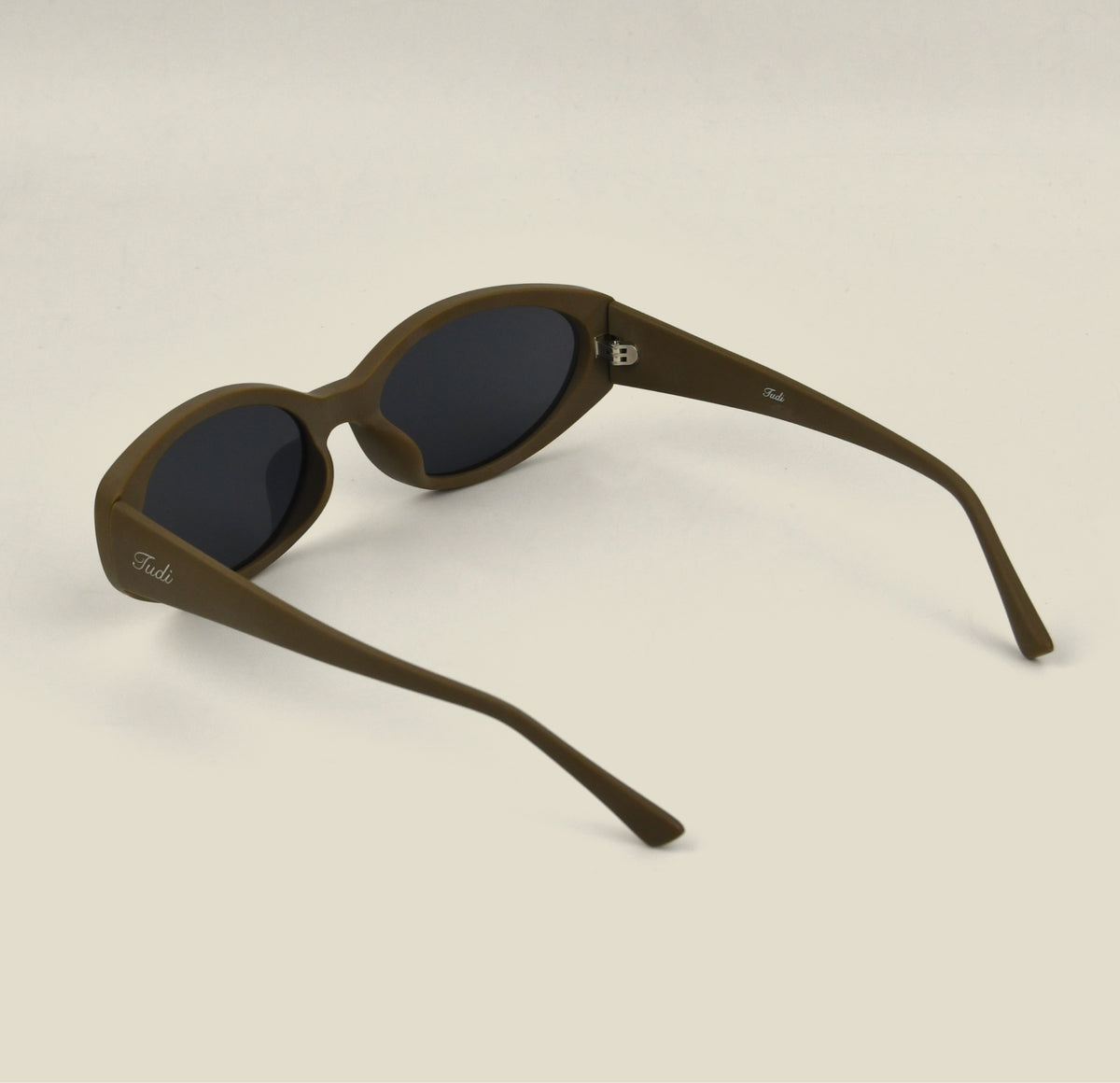 TUDI Leone Khaki eyewear, rear view