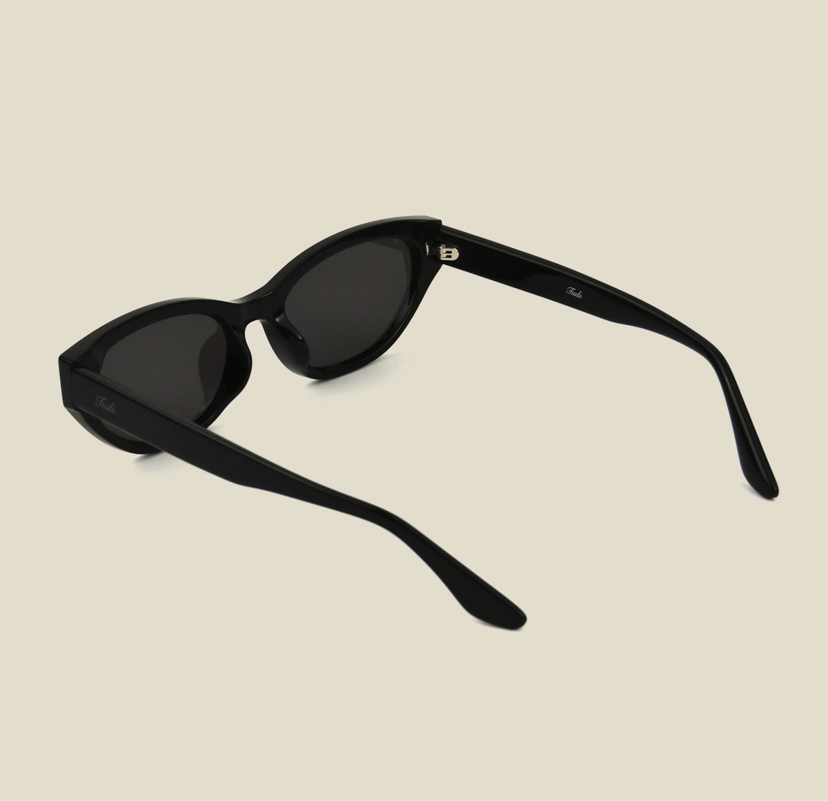 TUDI Lune Black eyewear, rear view