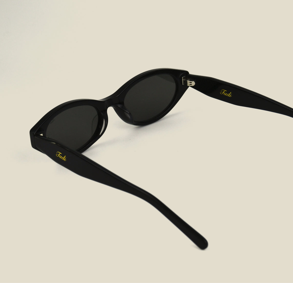 TUDI Mabel Black eyewear, rear view