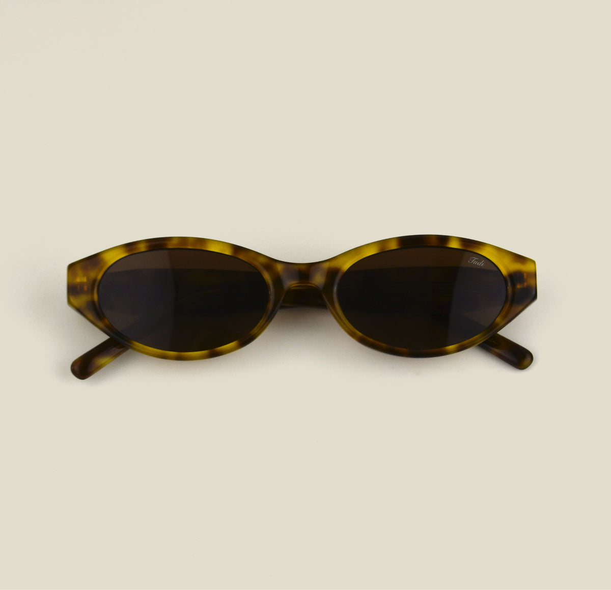 TUDI Mabel Havana eyewear, front view