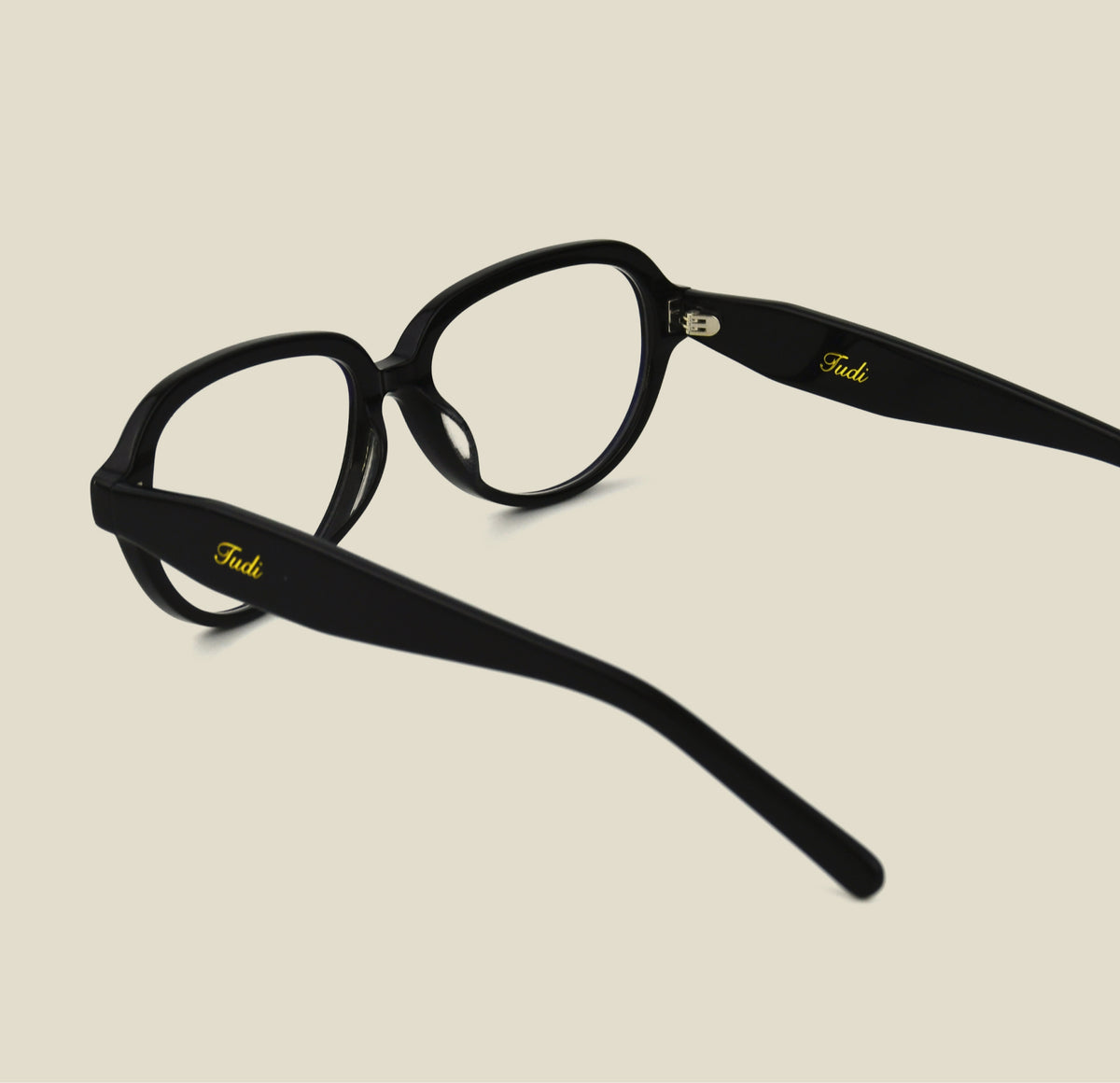 TUDI Meet Black eyewear, rear view