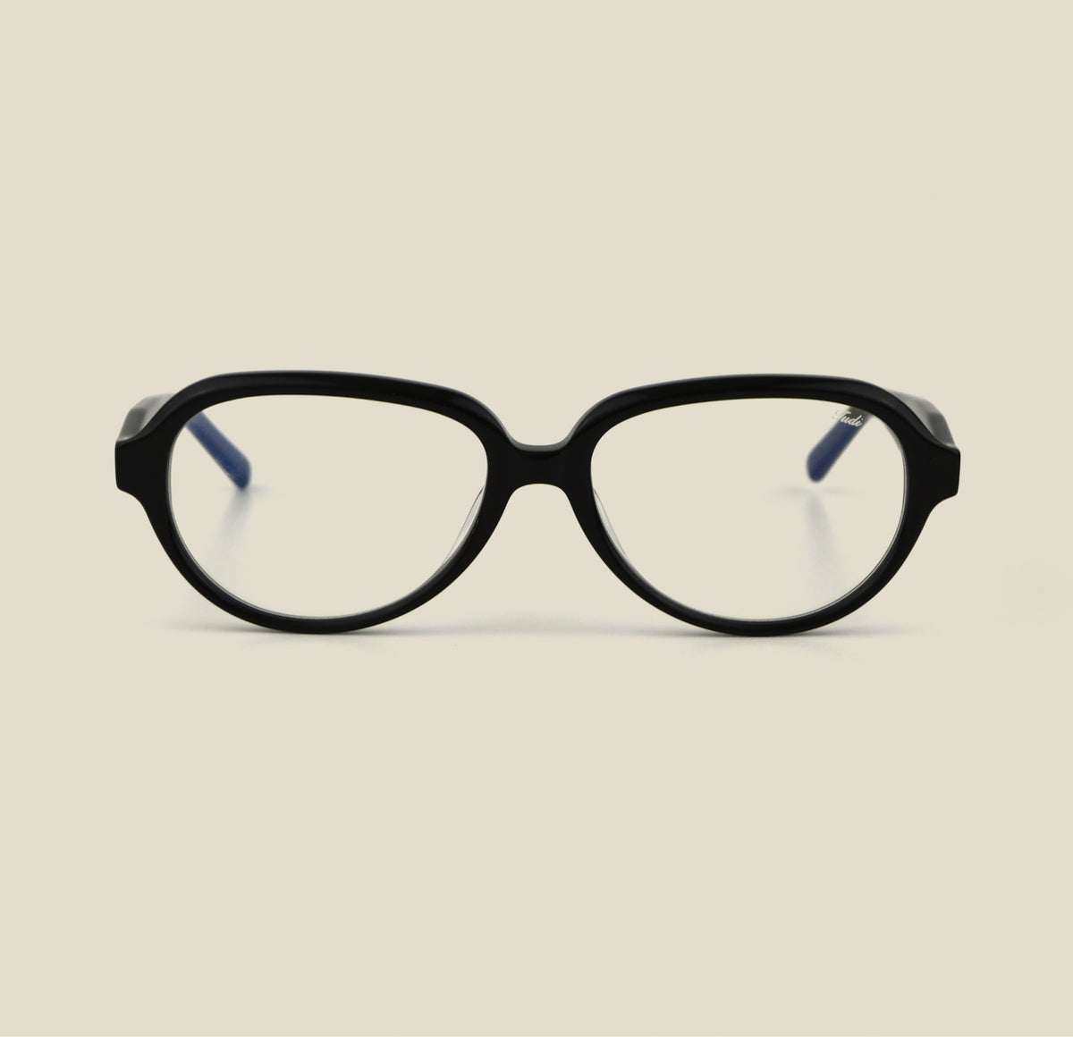 TUDI Meet Black eyewear, front view