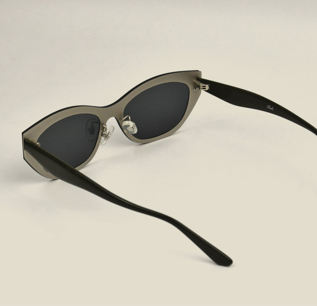 TUDI Molly Black eyewear, rear view