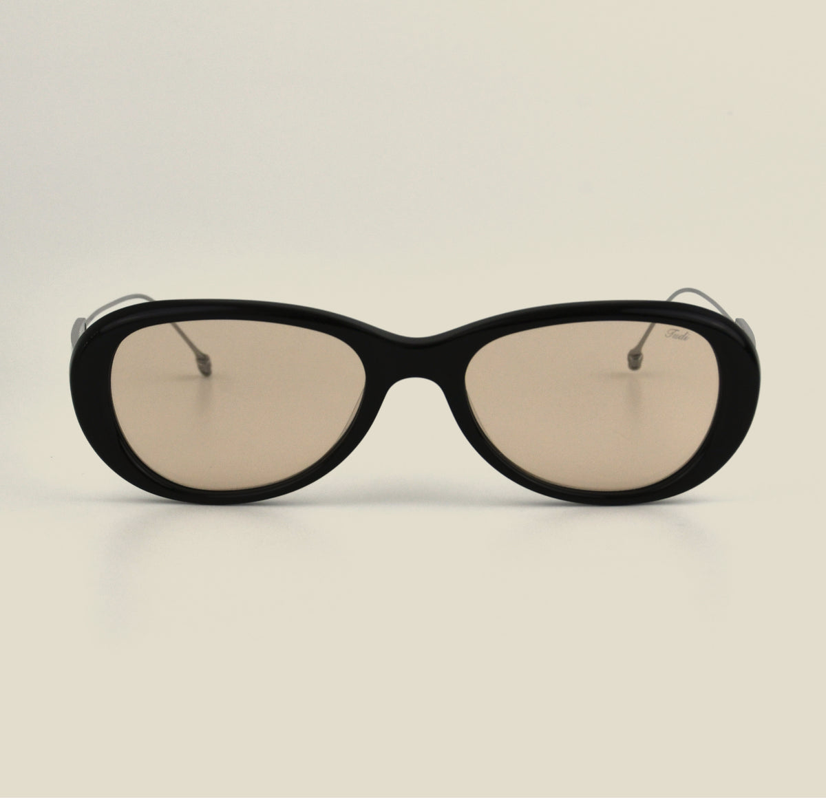 TUDI Nook Black with tinted lenses eyewear, front view