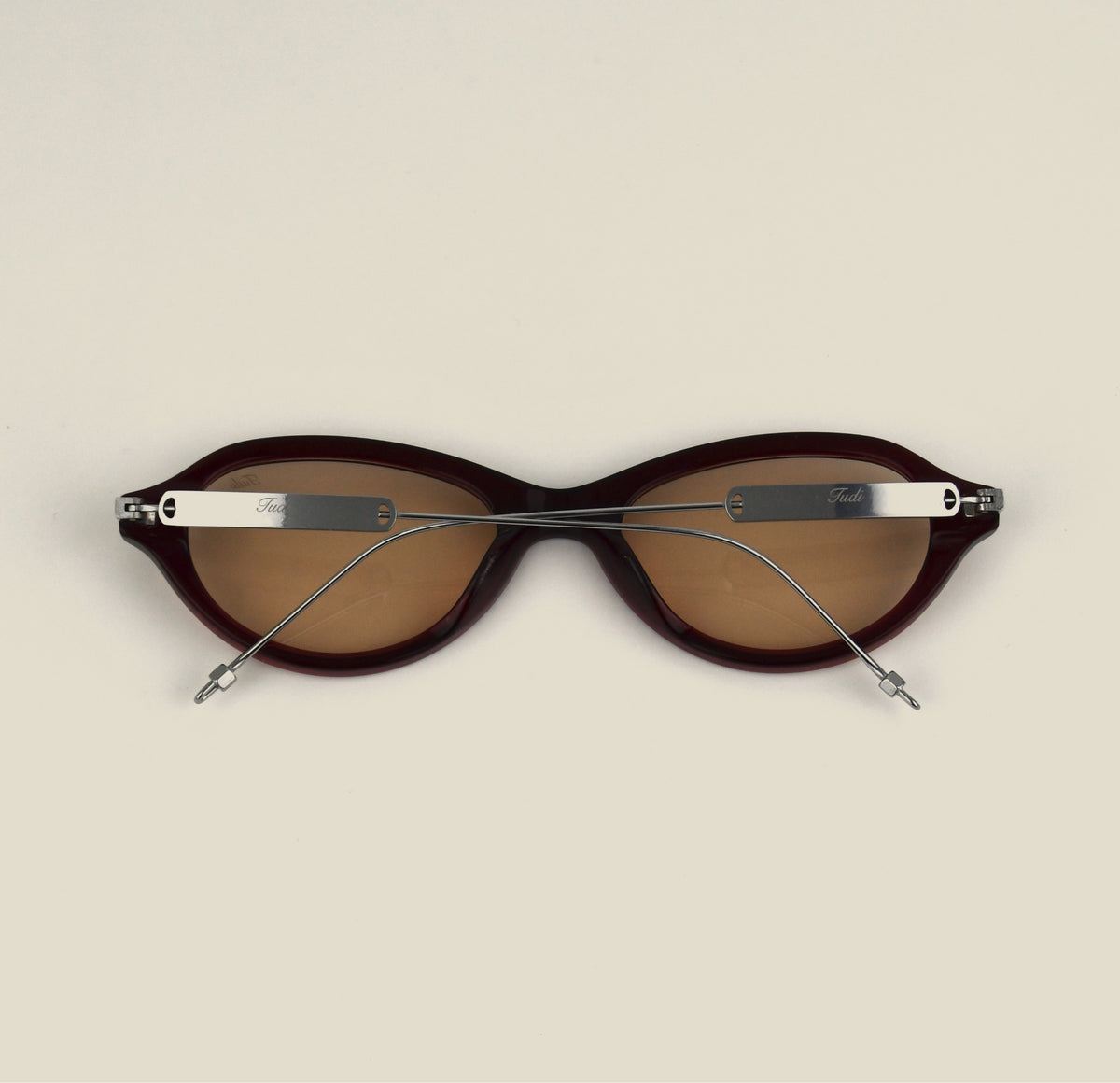 TUDI Riko Red with tinted lenses eyewear, rear view