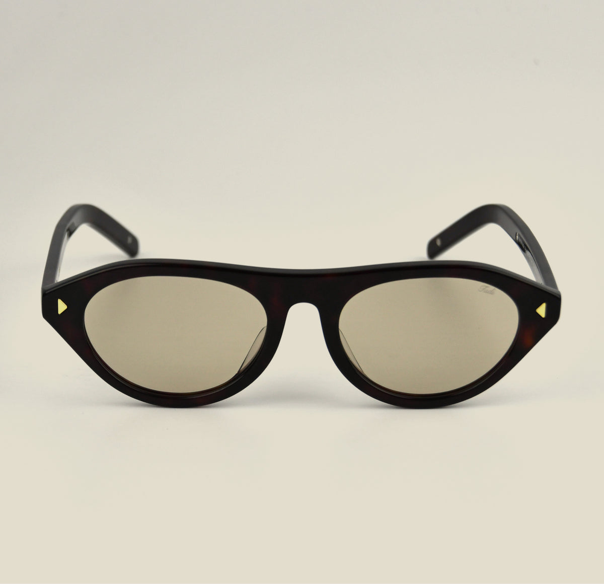 TUDI Rocky Black with light tinted lenses eyewear, front view