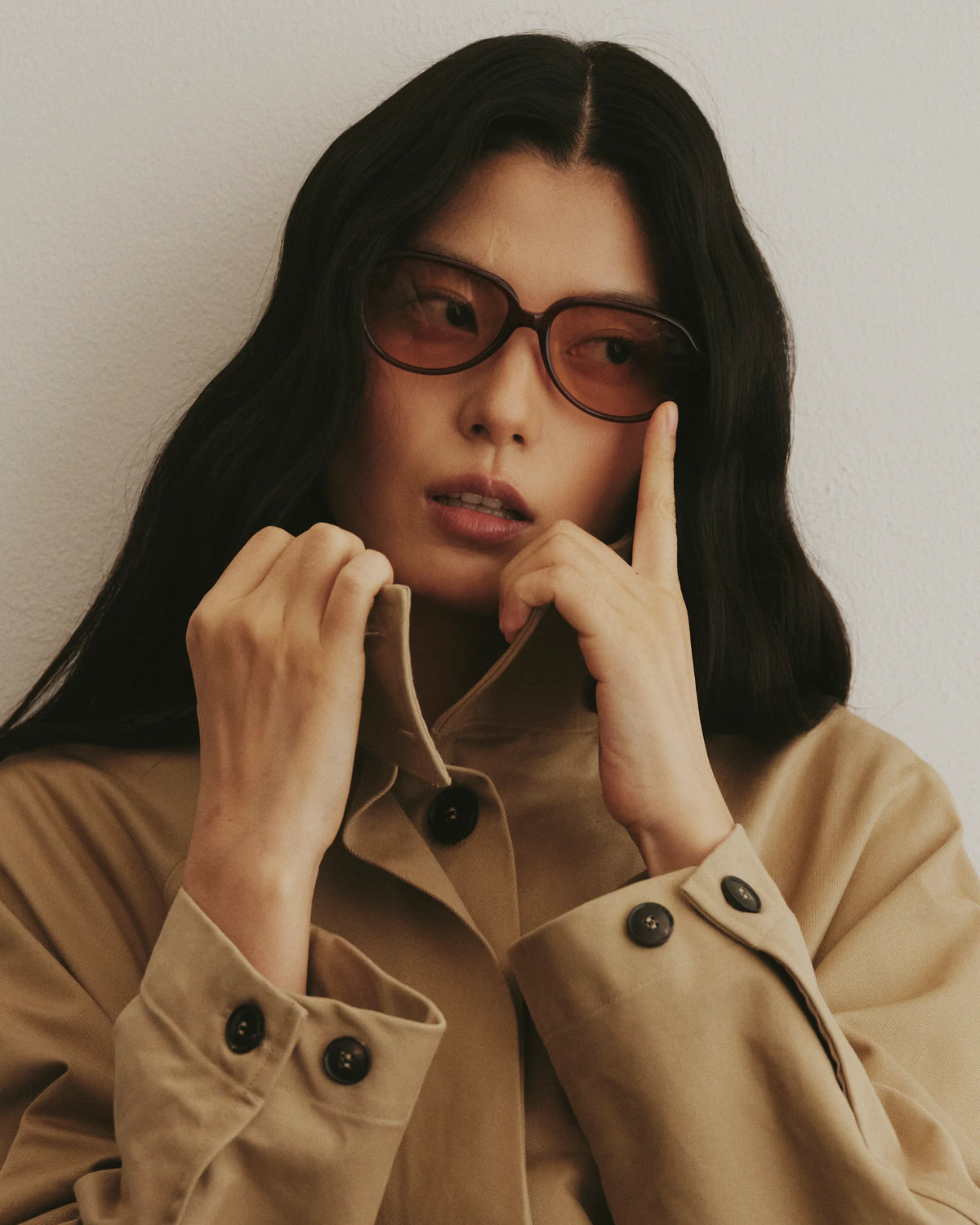 TUDI Clay Red Wine eyewear, lifestyle