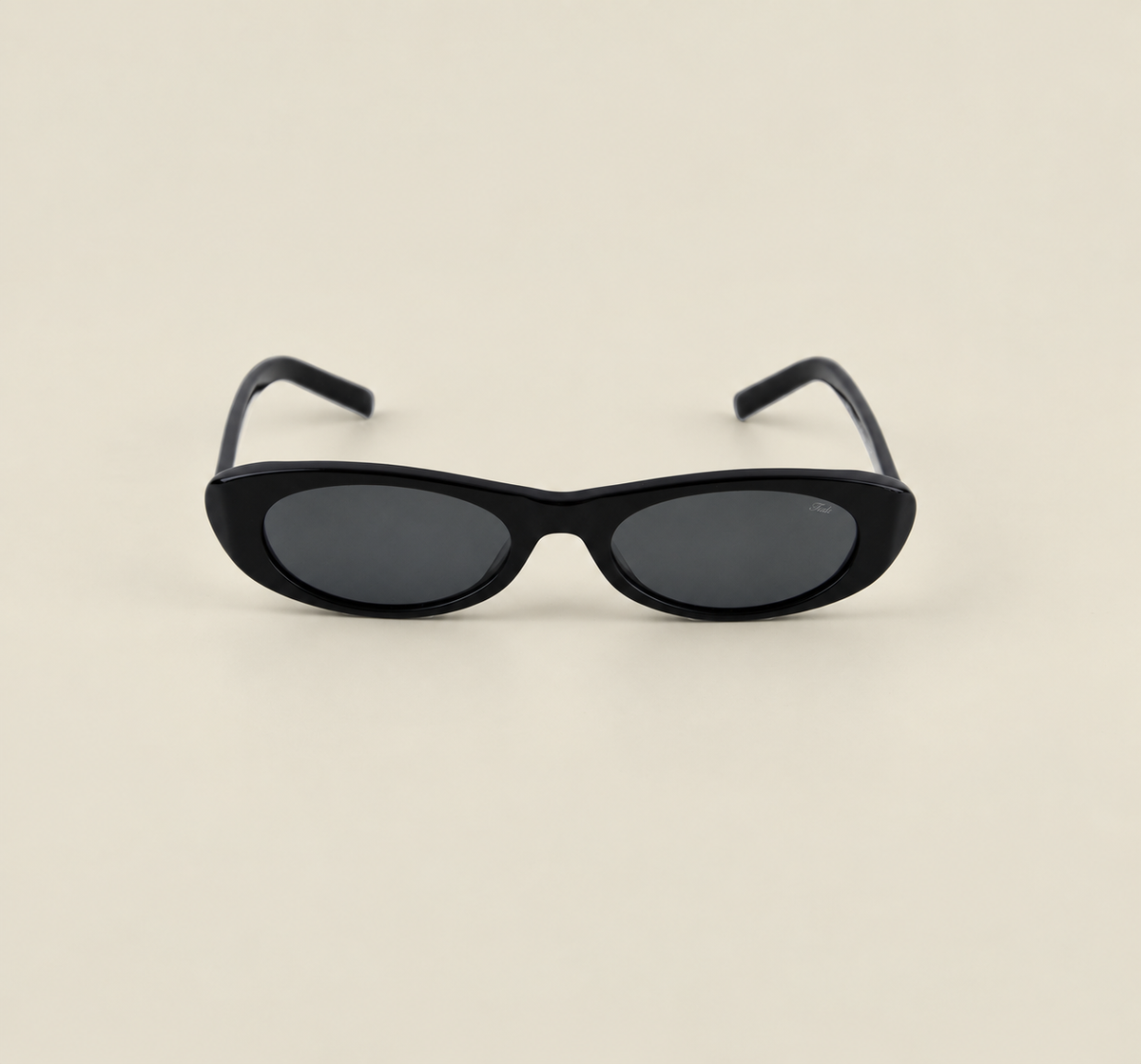 TUDI Kenny Black eyewear, front view