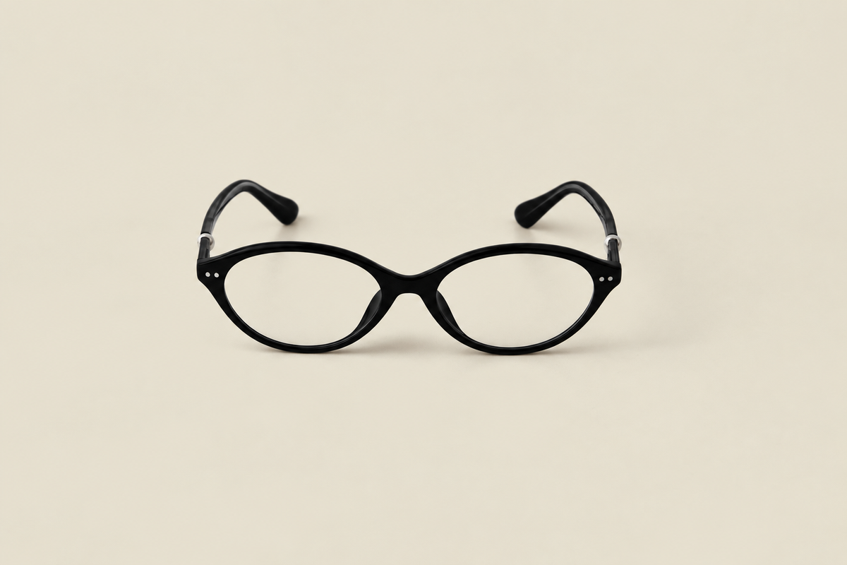 TUDI Mindy Black eyewear, front view