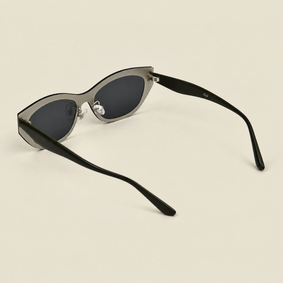 TUDI Molly Black - Green eyewear, rear three-quarter, open view